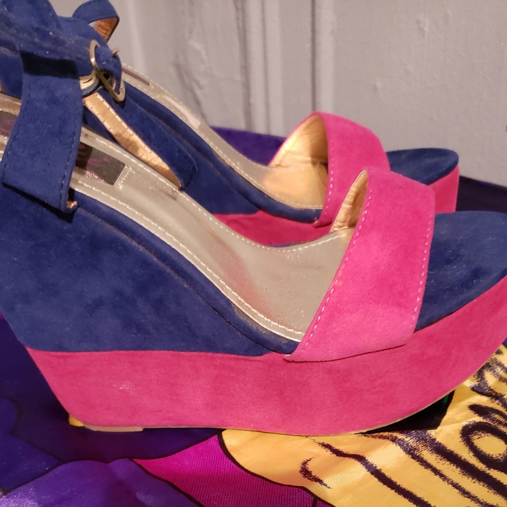 Colorblock wedges - Picture 3 of 4